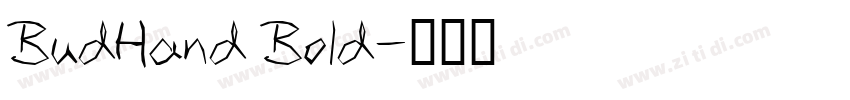 BudHand Bold字体转换